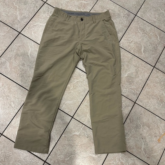Under Armour Men's Khaki Golf Pants 34/30 - Picture 1 of 4